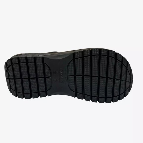 Crocs Women's Mega Crush Sandal Size 8 Black Chunky Platform Water Resistant - Picture 9 of 11
